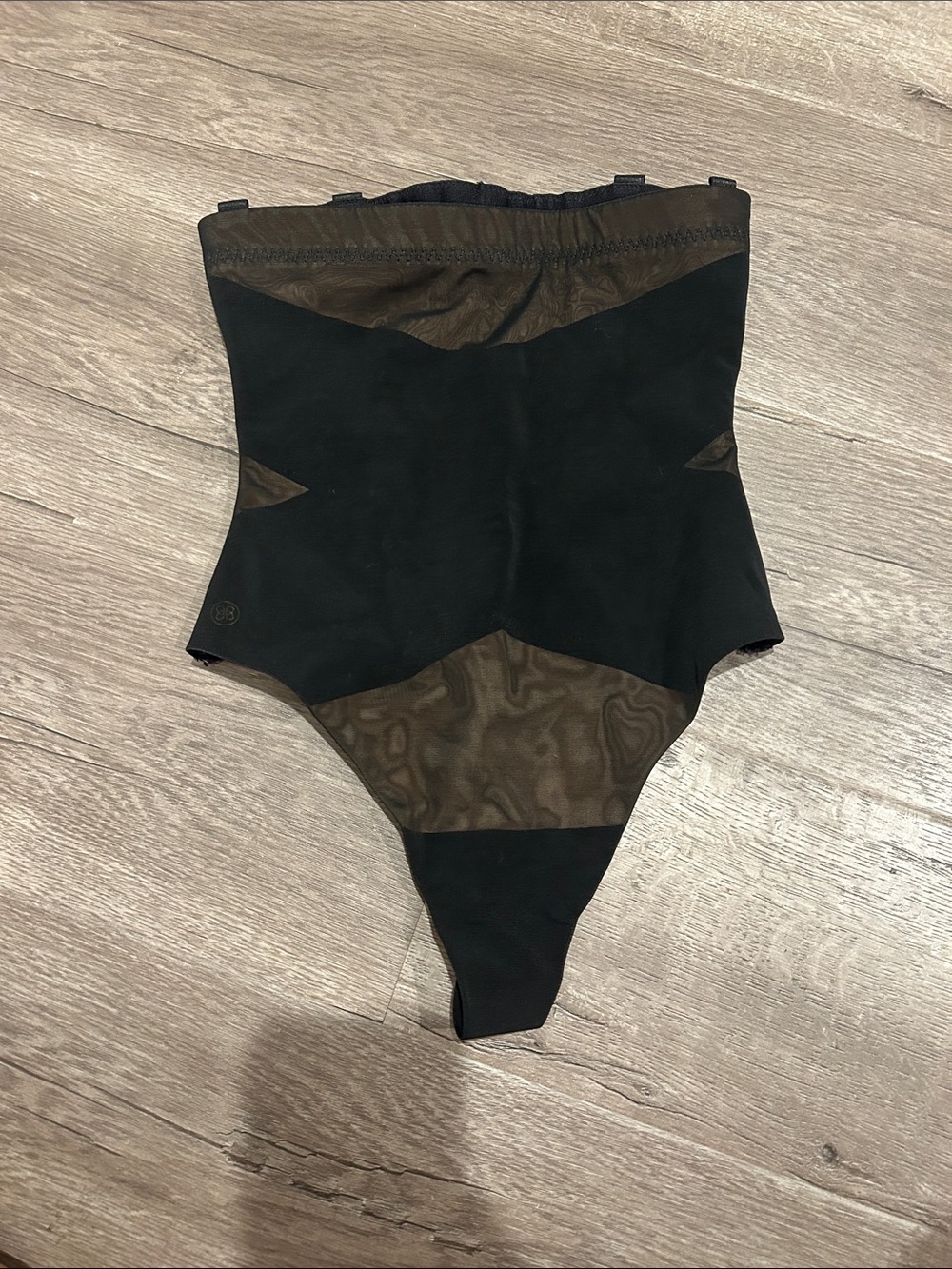 Honeylove Black and Brown High-Waist Shapewear Thong